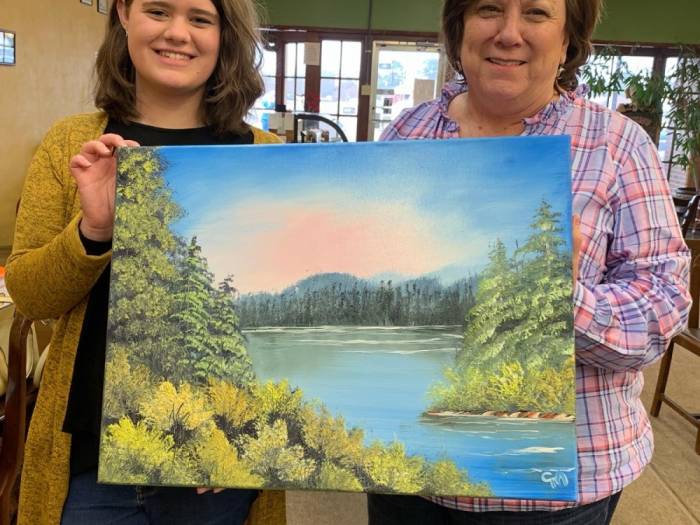 Lake Hamilton Arkansas painting by 16 year old artist!